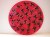 Assiette 24cm rouge lot de 6