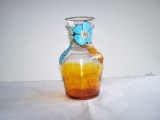 Vase/Pichet en verre peint 1 litre