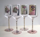 Verre à pieds ( lot de 4 verres)